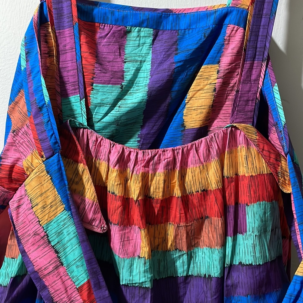 Farm Rio Stripes Midi Dress - Picture 6 of 11